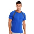 thumbnail image 2 of Jowowha Mens UPF 50+ UV Rash Guard Sun Protection Swim Shirt Quick Dry Athletic Running Fishing T-shirt Blue L, 2 of 7