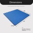 thumbnail image 4 of BalanceFrom Tapis d'Exercice en Mousse EVA Emboîtable de 24 Pi2, Bleu, 4 of 10