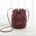 thumbnail image 1 of QJUHUNG Female Cute Bag Shoulder Messenger Bag Drawstring Bucket Bag Retro Wild Bag, 1 of 1