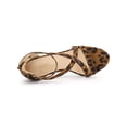 thumbnail image 4 of BLISSFUL STEP Women Zipper Ankle Strap Stiletto Heel Sandals Leopard 10, 4 of 8