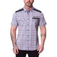 thumbnail image 1 of LIVINGbasics Mens Short Sleeve Yd Plaid Shirt, 1 of 1
