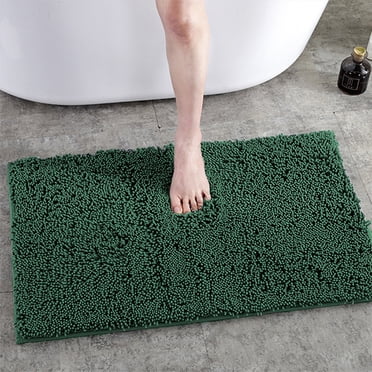 EGNMCR Luxury Chenille Bath Rug, Extra Soft And Absorbent Shaggy Bathroom Mat Rugs, Machine Washable, Non-Slip Plush Carpet Runner For Tub, Shower, And Bath Room,
