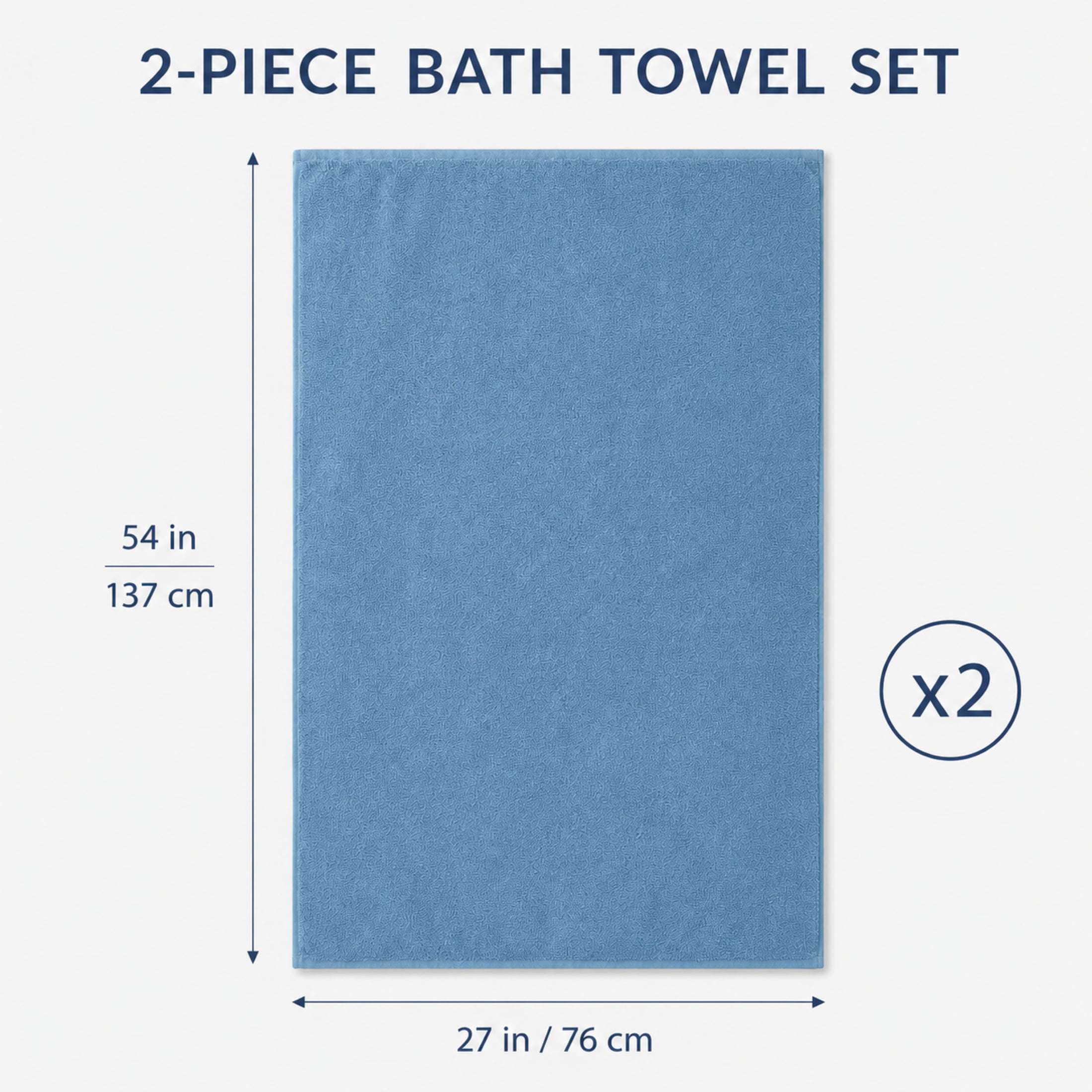 Ensemble de 6 serviettes bain Swift Home — 100 % coton, luxueusement douces, très absorbantes, séchage rapide, aqua