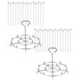 thumbnail image 1 of Oleegame 2 Pcs Brochettes de Kebab Plates en Métal Acier Inoxydable BBQ Barbecue Brochette Grand Réutilisable pour Gril, 1 of 9