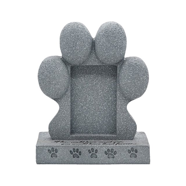 Deeceymbur Pierre Commémorative en Résine pour Animaux de Compagnie Chiens Chats Décoration de Jardin Extérieur Lieu de Repos Souvenir Hommage Durable