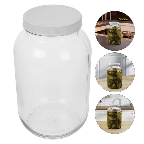 Greenadscape Glass Gallon Jug Fermenting Bucket Airtight Storage Jar for Experienced Brewers 1Pack