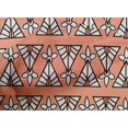 thumbnail image 4 of oneOone Tissu Popeline de Coton Imprimé Floral & Triangle BTY 42 Pouces de Large, 4 of 4