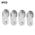 thumbnail image 3 of 4PCS Wardrobe Clothes Tube Support Closet Rod Pole End Bracket Thickening Holder Hanging Rod Holder Furniture Hardware, 3 of 9