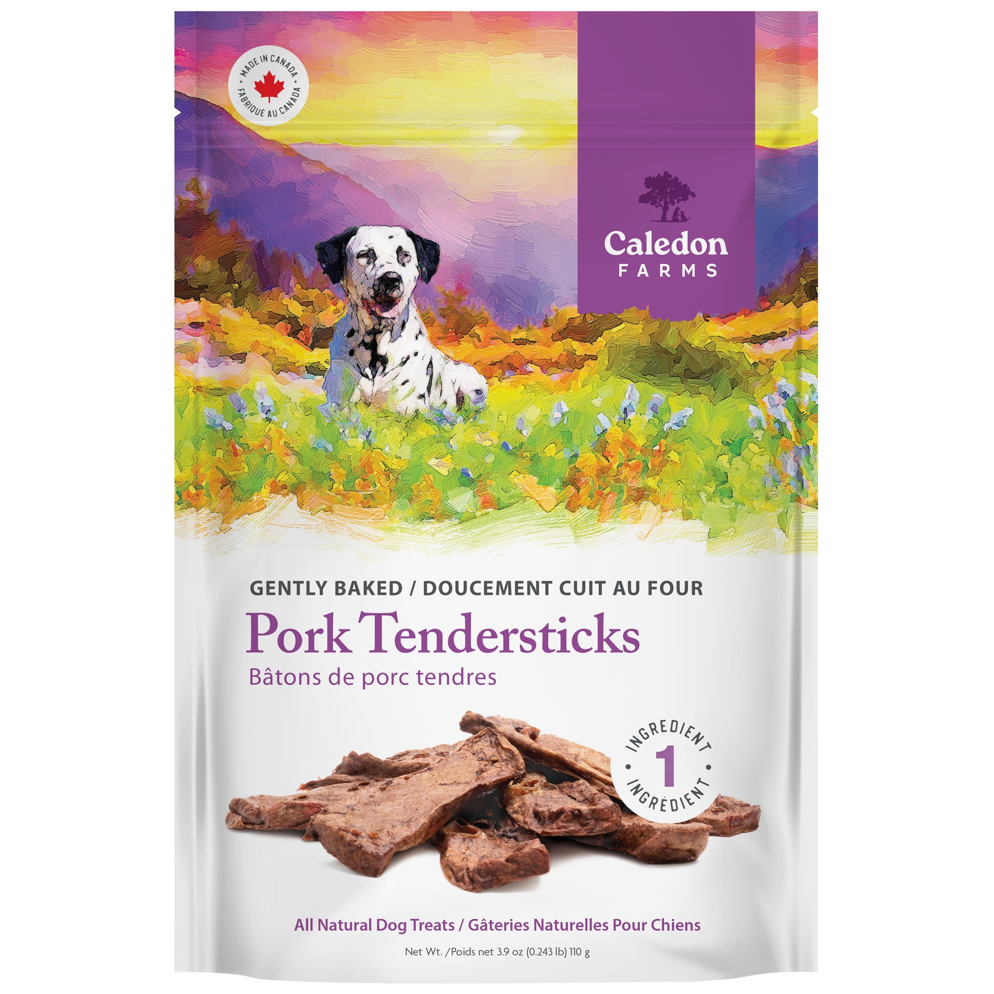 Caledon Farms all Natural Pork Tendersticks Dog Treats 110g