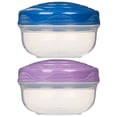 thumbnail image 2 of Sistema To Go PortionPod Food Storage Containers, 210 ml, Small Snack Pots, BPA-free, Assorted Colours, 2 Pack, 2 of 6