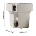 thumbnail image 3 of EGNMCR Portable Washing Machine Machine Wash Small Washing Machine Portable Home Folding Underwear Underwear Washing And Stripping Integrated Lazy Folding washing machine, 3 of 5