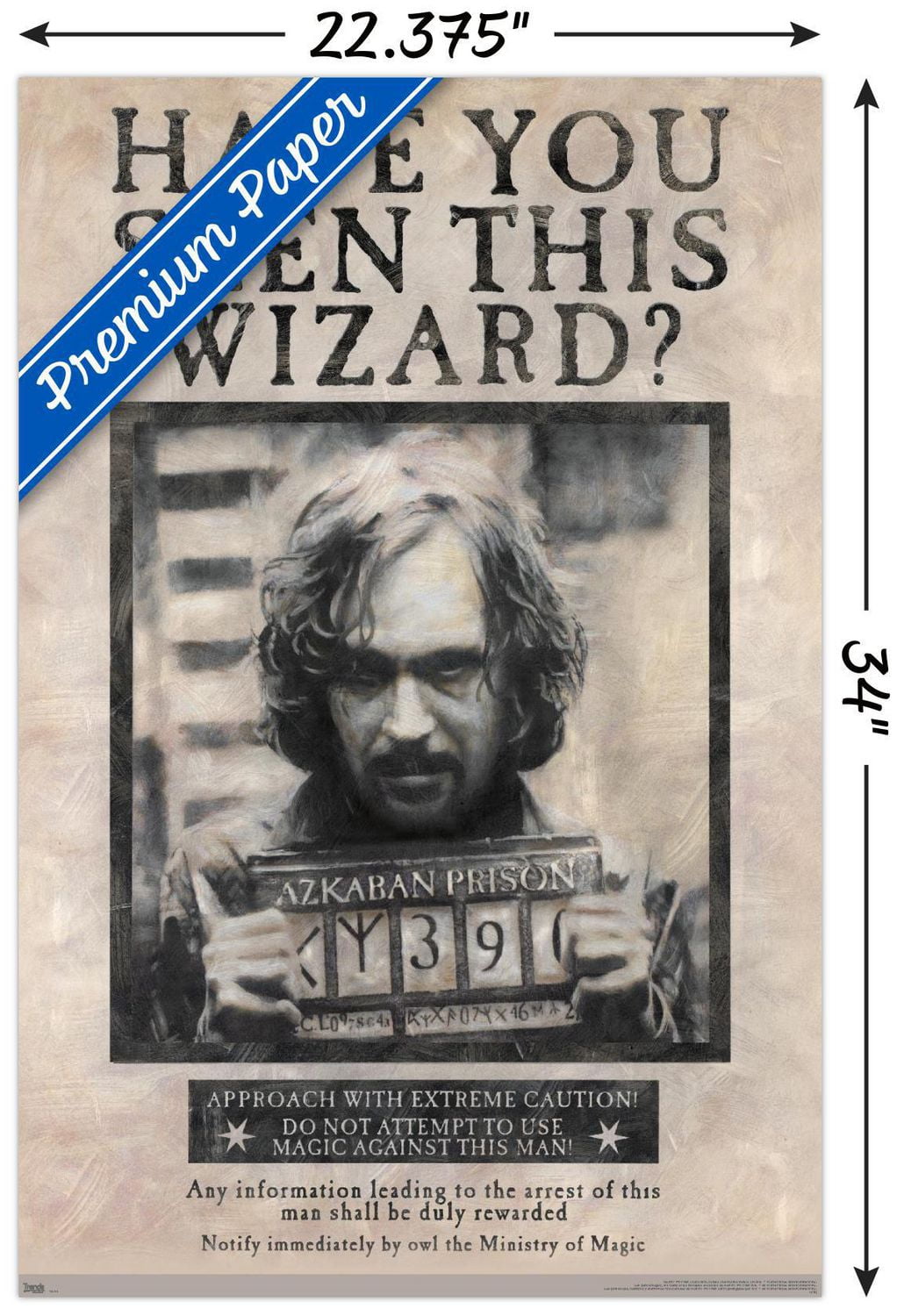 Le monde des sorciers: Harry Potter - Sirius Black Wanted Poster