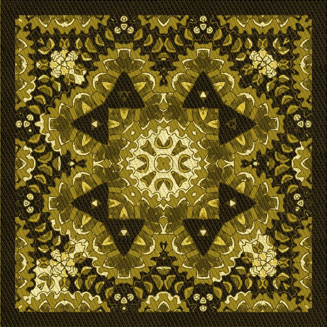 Ahgly Company Tapis d'Intérieur Lavable en Machine Carré Transitionnel Noir Brun, 7 Pieds Carré
