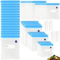 thumbnail image 1 of Sous Vide Bags 20pack Reusable Vacuum Food Storage Bags with 3 Sizes Vacuum Food Bags,4 Sealing Clips for Food Storage and Sous Vide Cooking (60pcs bags), 1 of 4