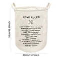 thumbnail image 2 of BKER Patterned Linen Laundry Hamper Without Lid Large Open Top Dirty Stylish And Breathable Fabric For Bedroom Or Bathroom Easy And Durable Design, 2 of 5