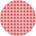 thumbnail image 1 of Ahgly Company Tapis Rond Lavable en Machine Intérieur Transitionnel Rose, 8 Pieds Rond, 1 of 7