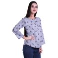 thumbnail image 3 of Moomaya Tunique d'Été Décontractée pour Femmes à Manches Longues avec Boutons Imprimés et Col Rond, 3 of 5