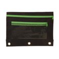 thumbnail image 2 of Apmemiss School Supplies Clearance Three Hole Cloth Pencil Case Double Layer Mesh Large Capacity Zipper, 2 of 6