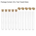 thumbnail image 4 of Unique Bargains 13x100mm Plastic Round Base Test Tubes with Cork Stoppers 50 Pack, 4 of 5