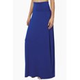 thumbnail image 3 of Jupe Longue Maxi Décontractée en Jersey Drapé pour Femmes Taille Pliable, 3 of 7