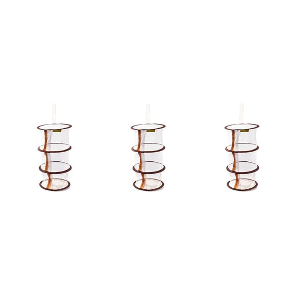 Redempat Sacs Économiseurs d'Espace en Maille Suspendus Jouets Mur Porte Placard Multifonction Buanderie Enfants Jouet Panier Séchoir Fournitures Ménagères Café Ensemble de 3