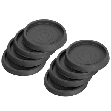 Unique Bargains Protège-Plancher pour Pieds de Chaise, Lot de 8 2,5 Pieds - Coussinets Ronds en Caoutchouc Antidérapants pour Planchers de Bois Franc, Canapé (Noir)