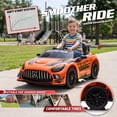 thumbnail image 2 of VOLTZ TOYS 24V Mercedes-AMG GT3 Kids Ride-On Racing Car with Premium Leather Seat, High-Speed Performance 24V Power Wheels, Motorized Track Toy with Parent Remote, Orange, 2 of 8