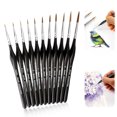 thumbnail image 2 of TopLLC 11 Pcs Miniature Paint Brushes Set, Triangular Grip Handles Micro Detail Paint Brush with Ultra Fine Tip, Professional Fine Detailing & Art Painting Brush for Acrylic Watercolor Oil Model, 2 of 8