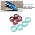 thumbnail image 4 of RCGOFOLLOW Wheel Tires RC Car Part Alloy RC Wheel Wear-resistant Rc Wheel Tires For 1/28 Wltoys K969 Drift Cars RC Upgrade Part silver, 4 of 9
