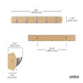 thumbnail image 3 of Umbra Flip 5 Wall Mounted Hook, 3 of 5