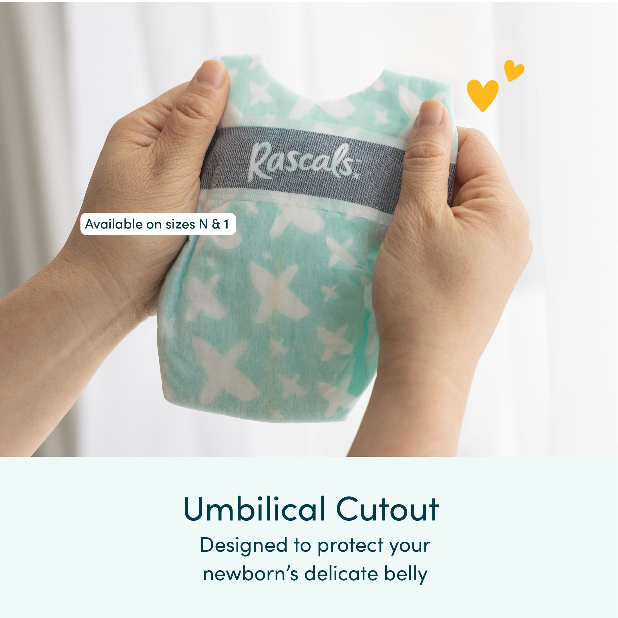 Rascals Premium Absorbent Baby Diapers, 2, Carton, 220 Count
