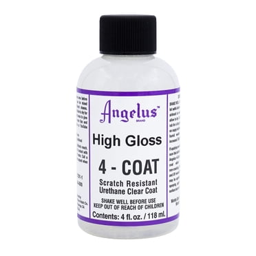 Angelus Fini pour Manteau en Cuir Transparent à 4 Couches, Fini Très Lustré 4 Oz - Résistant aux Rayures