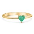 thumbnail image 1 of Heart Birthstone Ring - Emerald (May), 1 of 6