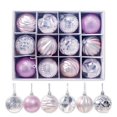 thumbnail image 1 of AMERTEER Mini Boules Suspendues en PVC Rouge Petits Ornements de Noël 12 Unités, 1 of 9