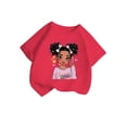 thumbnail image 3 of PMVFHDE T-Shirts pour Fille Jolis Hauts d'Été pour Fille Jolis T-Shirts pour Fille Hauts Filles T-Shirts Graphiques Enfant Filles Joli Graphique Col Rond Manche Courte Tee T-Shirt d'Été Rose Vif,11-12 Ans, 3 of 5