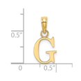 thumbnail image 3 of Diamond2Deal 14K Pendentif Lettre g en Or Jaune pour Femmes, 3 of 6