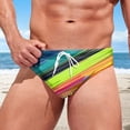 thumbnail image 2 of Maillot de Bain pour Homme Mode Hawaii Doux Confortable Détente Triangle Short de Bain pour Sources Thermales et Plage, 2 of 5