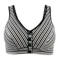 thumbnail image 1 of Front Close Bras for Women Full-Coverage Bra Feature V-Neck Nursing Bra Style W-1110 Black S, 1 of 2