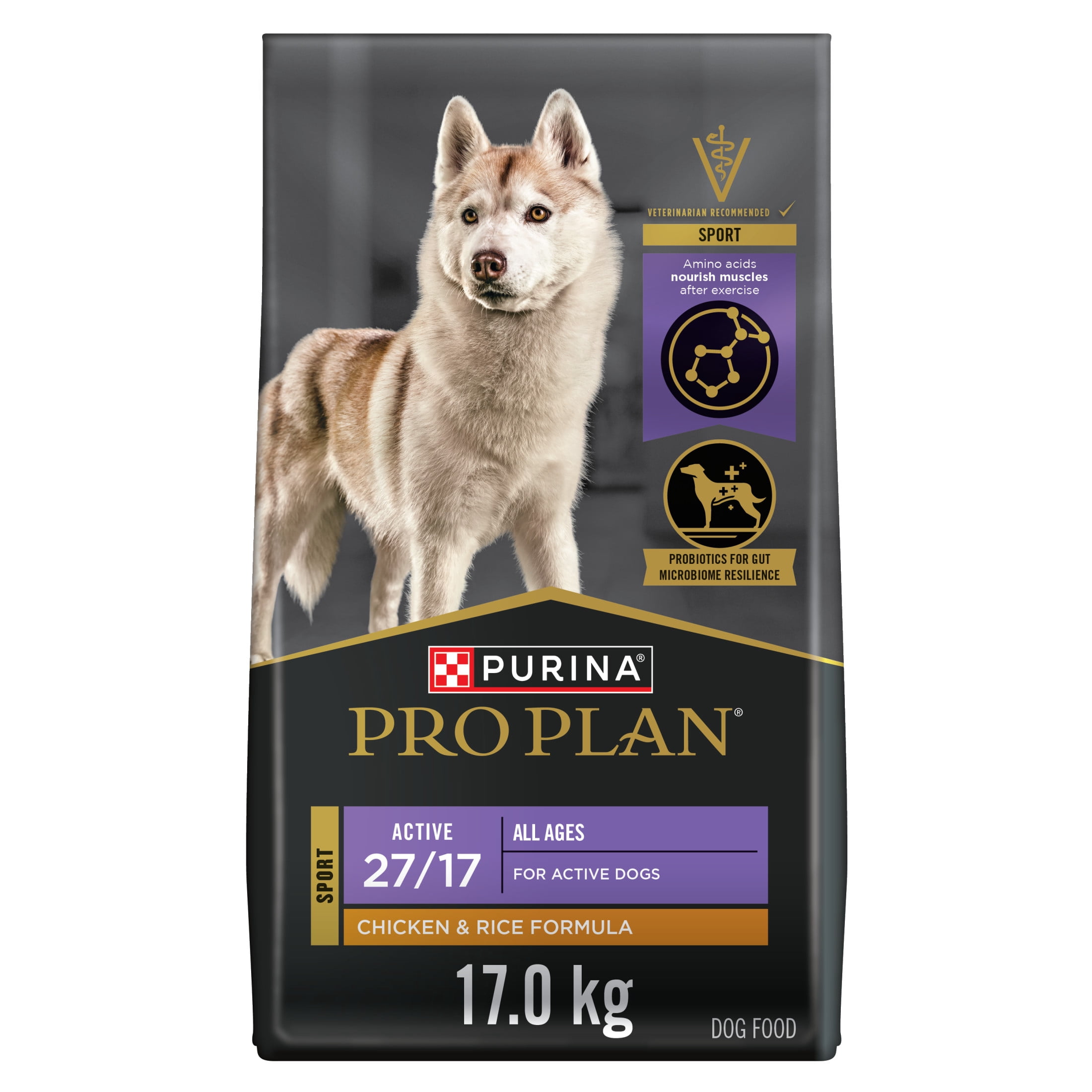 Purina Pro Plan Sport Active 27 Chicken & Rice Formula, Dry Dog Food 17 kg
