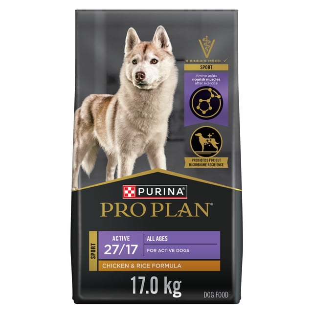 Purina Pro Plan Sport Active 27 Chicken & Rice Formula, Dry Dog Food 17 kg