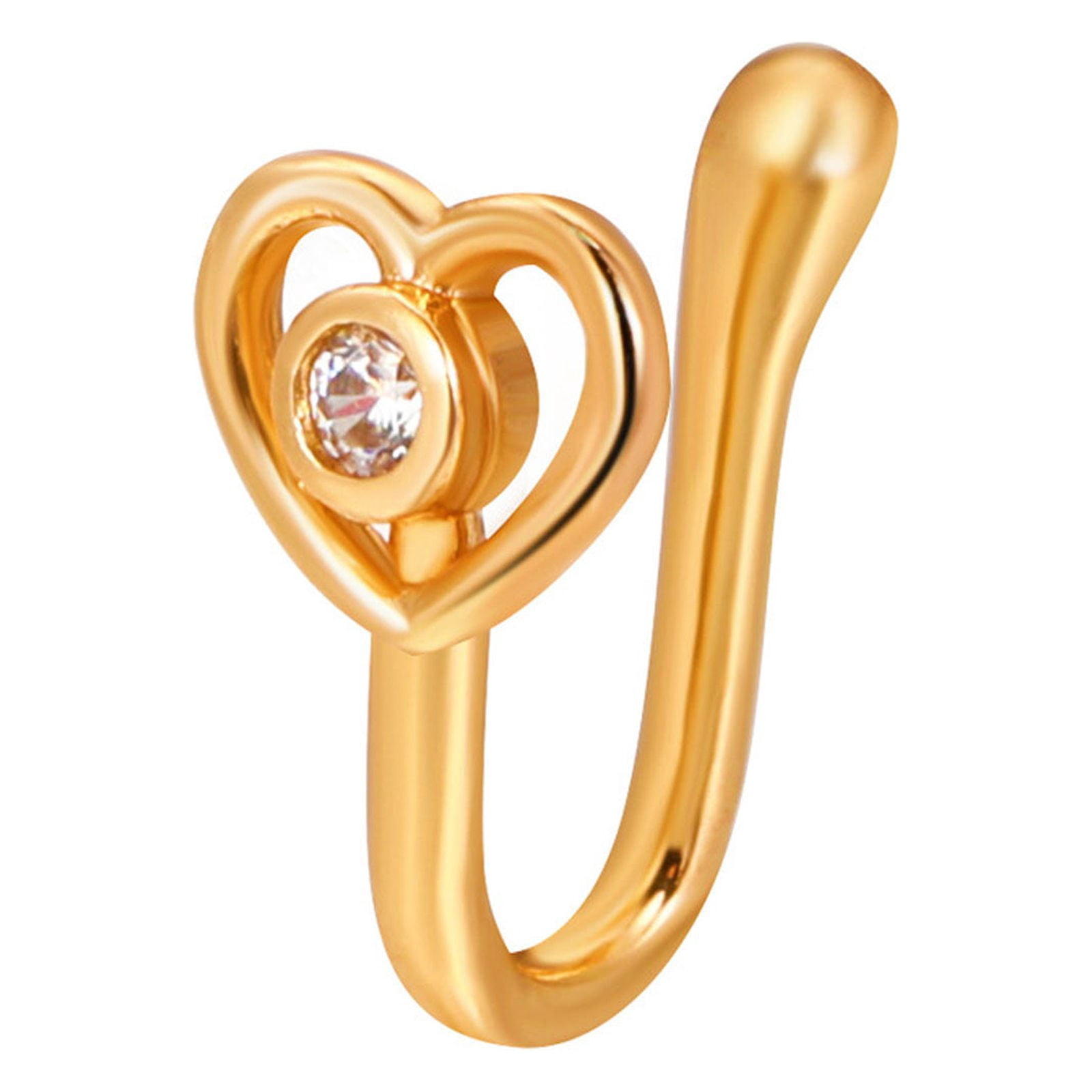 Anneaux de Nez à Clip pour Femmes Anneau de Nez Non Percé Manchette de Nez Ajustable