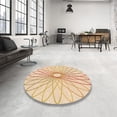 thumbnail image 4 of Ahgly Company Tapis de Zone Carré Orange Lavable en Machine, 8 Pieds Carré, 4 of 7