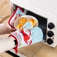 thumbnail image 1 of Oleegame 1PC Christmas Baking Heat Gloves Christmas Oven Microwave Gloves Mat Set Cotton Potholder Machine Washable Microwave Oven Mitts Heat Proof Pads For Kitchen Baking, 1 of 8