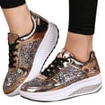thumbnail image 1 of Chaussures pour Femmes Chaussures Espadrilles Compensées pour Femmes Dames Espadrilles Compensées Paillettes Chaussures à Secouer Mode Filles Chaussures de Sport, 1 of 9
