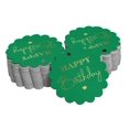 thumbnail image 1 of Inkdotpot Real Gold Foil Happy Birthday Tags Favor Hang Paper Tags 100 Piece, 1 of 1