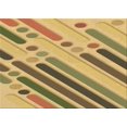 thumbnail image 1 of Ahgly Company Tapis d'Intérieur Rectangulaire de Style Transitionnel, Lavable à la Machine, Brun Doré Jaune, 5 Pieds x 7 Pieds, 1 of 7