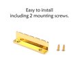 thumbnail image 4 of Guitar Nut L-Shaped 6 String Pillows Metal Slotted Sturdy Durable Musical Instrument Electric Bass Kit Supplies Gold, 4 of 9