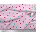 thumbnail image 2 of Soimoi Poly Georgette Fabric Square,Dot & Triangle Geometric Print Sewing Fabric Yard 42 Inch Wide, 2 of 3