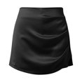 thumbnail image 4 of WILLBEST Jeans pour Femmes, Jupe-Short Asymétrique Froncée, Shorts Décontractés Taille Haute, 4 of 5