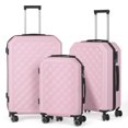 thumbnail image 1 of HIKOLAYAE Upright Luggage with 8-Wheel Spinner in Azure Blue, 3 Piece - TSA Compliant, 1 of 3